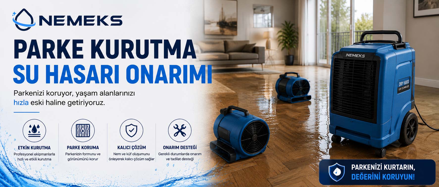 Parquet Floor Drying