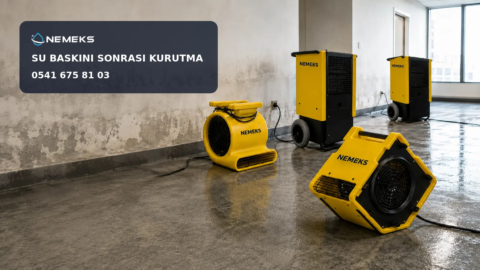 Su Baskını Sonrası Kurutma