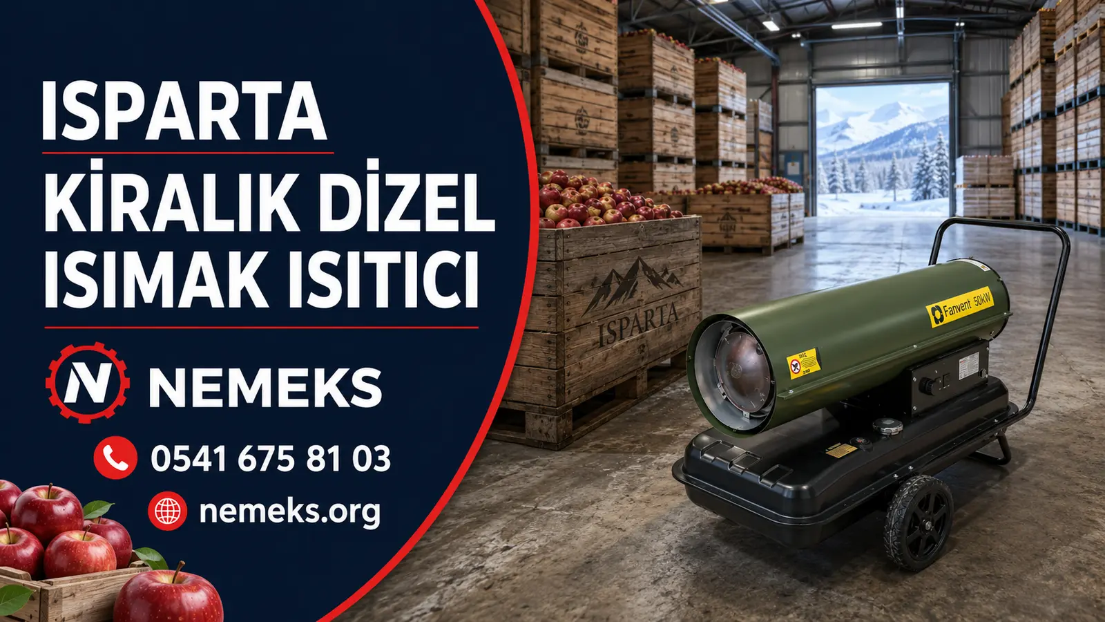 Isparta Dizel Isıtıcı Isımak Kiralama