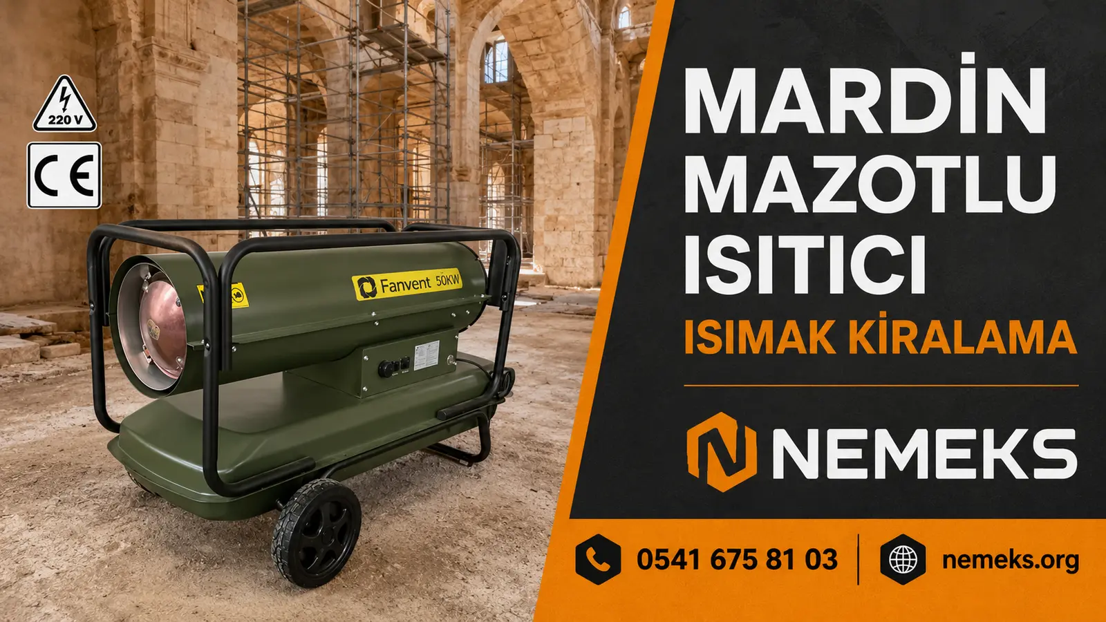Mardin Mazotlu Isımak Isıtıcı Kiralama