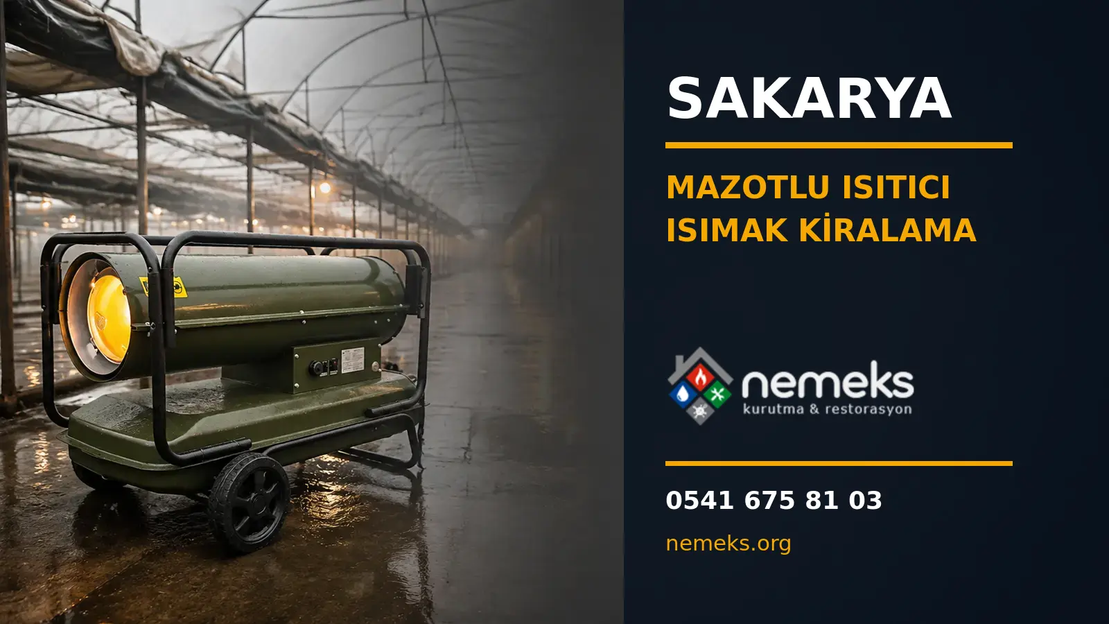 Sakarya Mazotlu Isımak Isıtıcı Kiralama