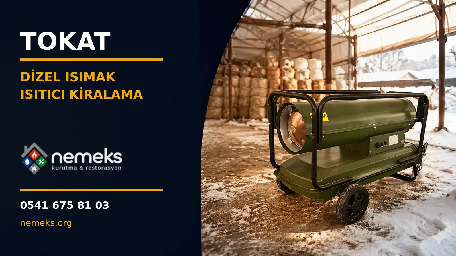 Tokat Dizel Isıtıcı Isımak Kiralama